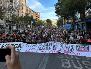 Manifestación de unas 10.000 personas en Palma contra el sobreturismo