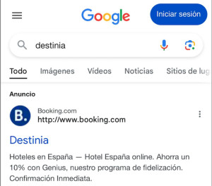 Destinia demandará a Booking por usar su marca para robar un 20% de tráfico