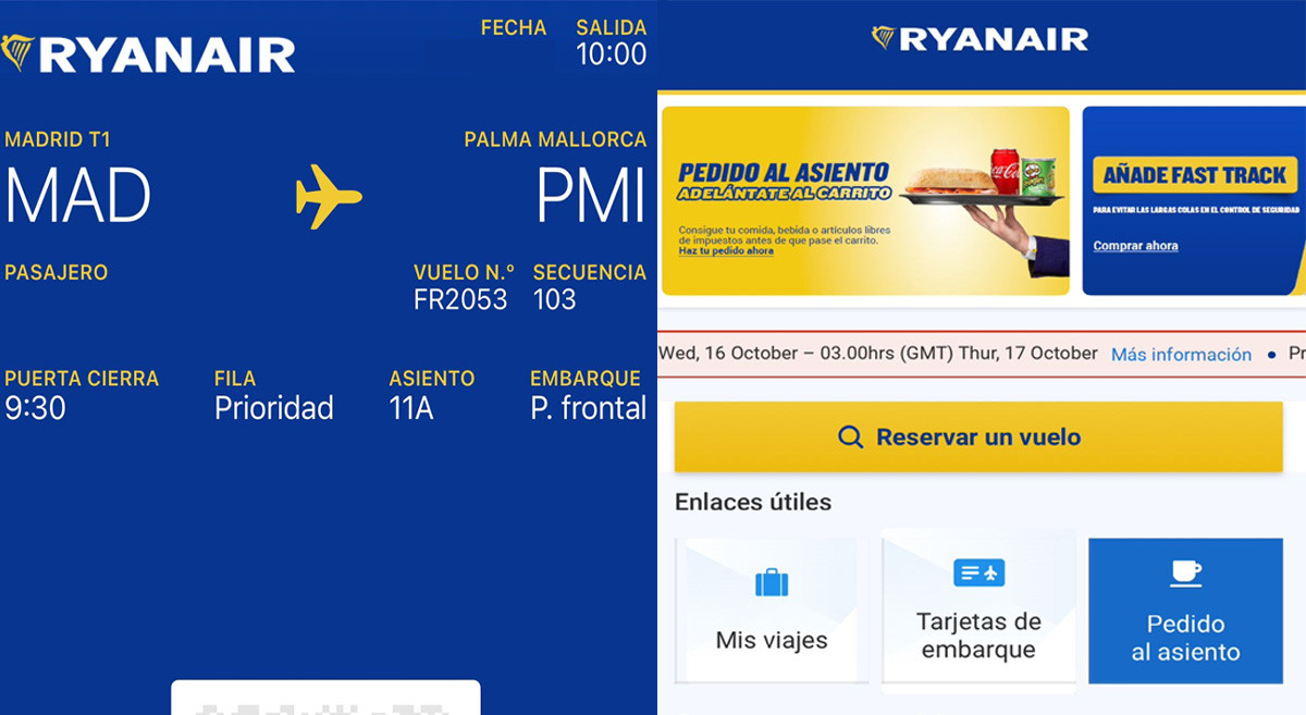 Ryanair dice adiós definitivamente a la tarjeta de embarque física