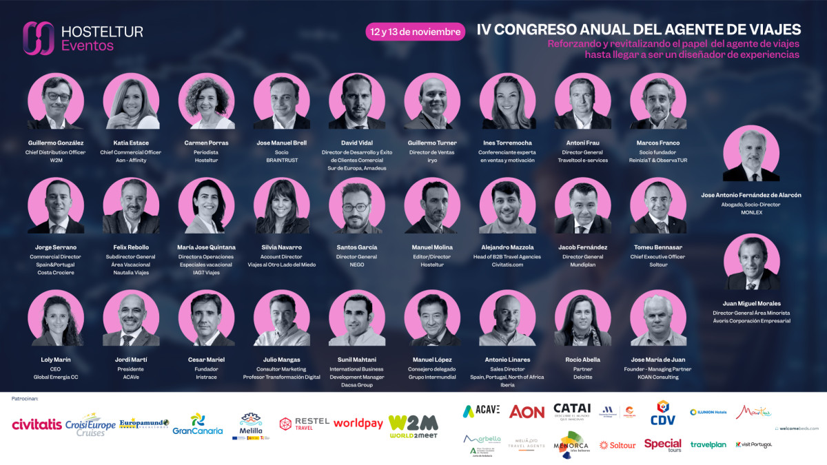 Todos los ponentes del IV Congreso del Agente de Viajes de Hosteltur