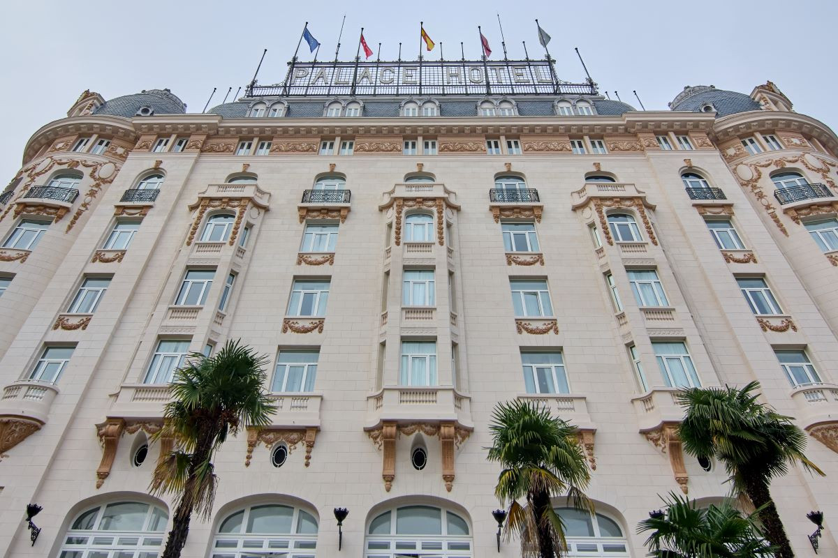 Cómo era la fachada del hotel Palace de Madrid en 1912