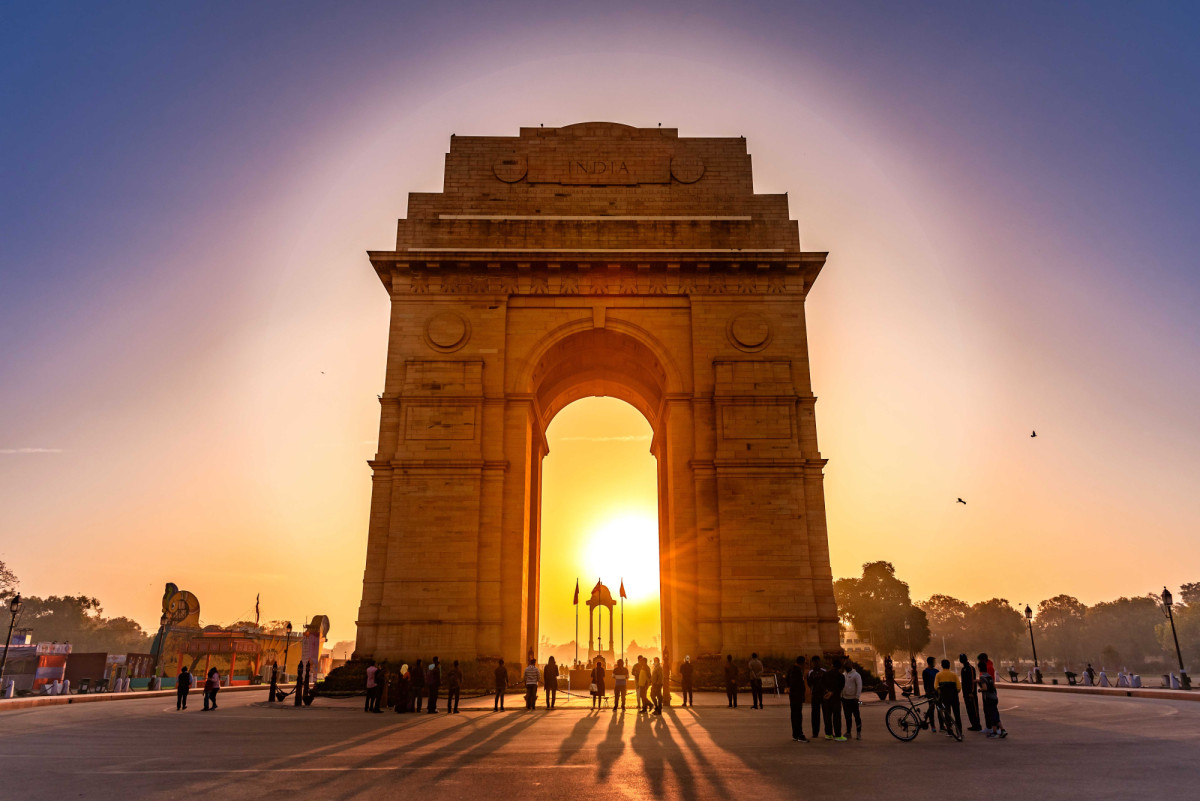 Puerta de la India en Delhi, India 