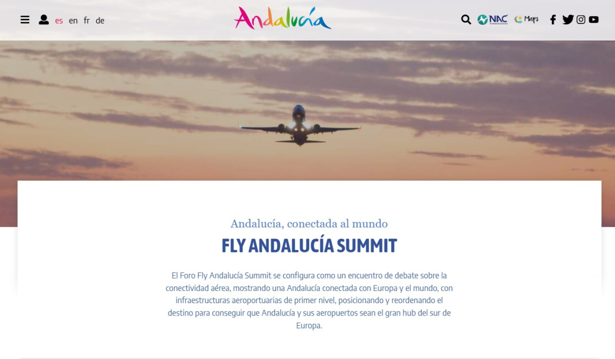 FlyAndalucia Summit un evento de aerolíneas este lunes en Sevilla