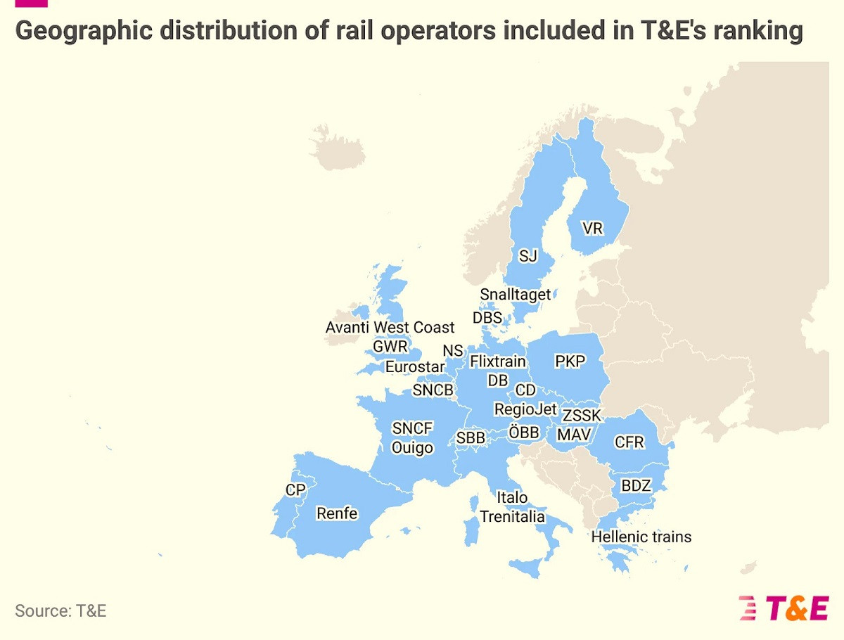 Precios, servicio: ¿cuáles son los mejores y peores trenes europeos?