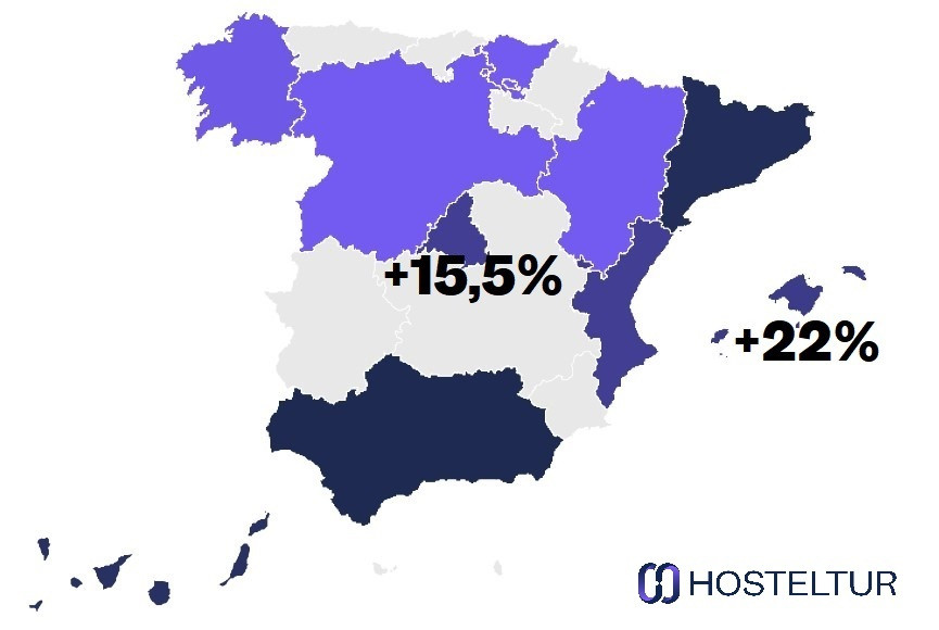 Baleares y Madrid, las regiones con mayor aumento en reservas hoteleras