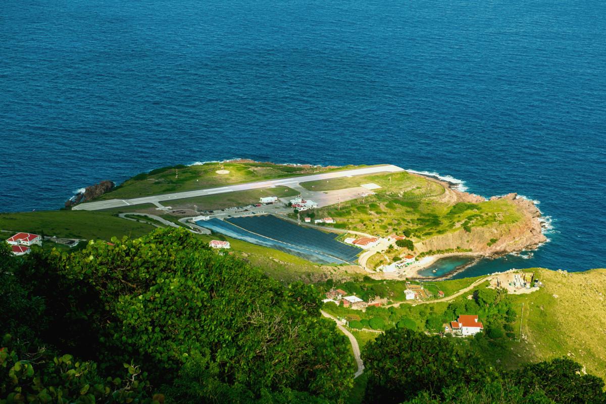 Aeropuerto Juancho E. Yrausquin en la Isla de Saba 