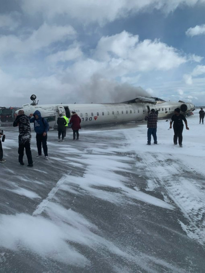 Accidente sin víctimas de un vuelo de Delta al aterrizar en Toronto