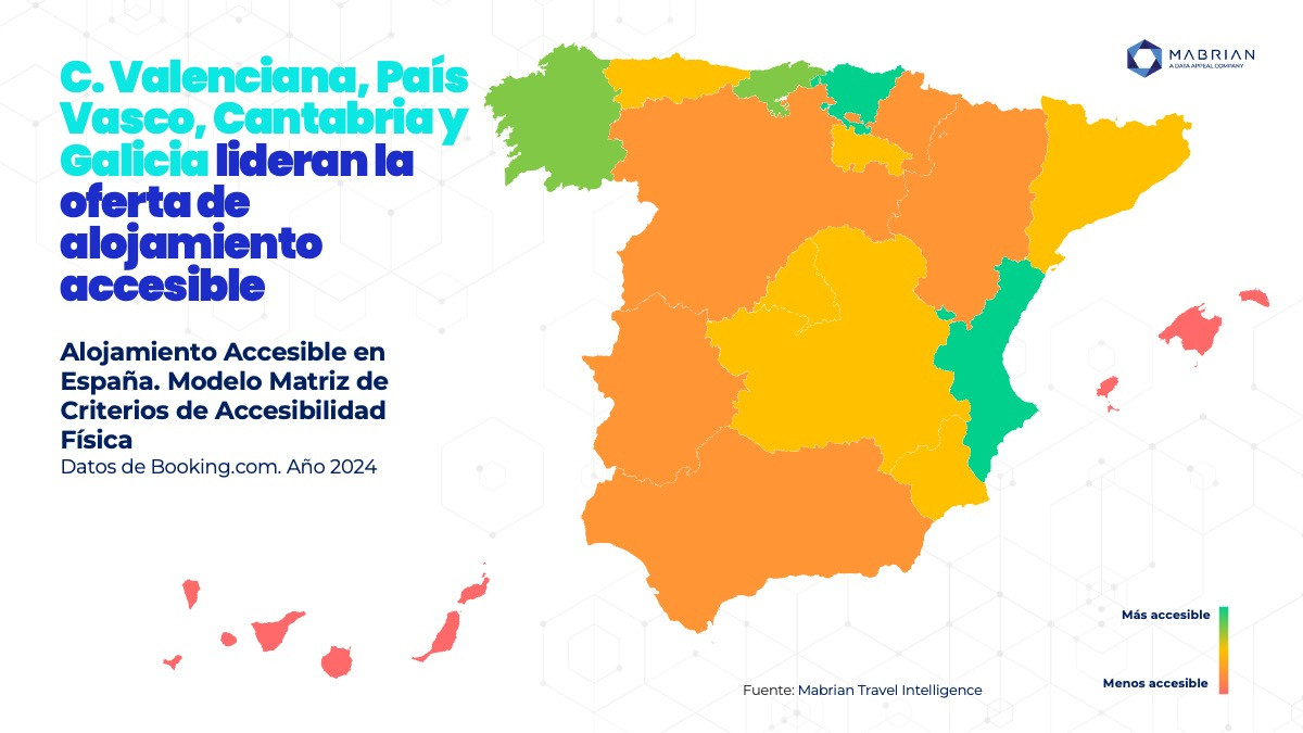 Dónde están los alojamientos más accesibles en España