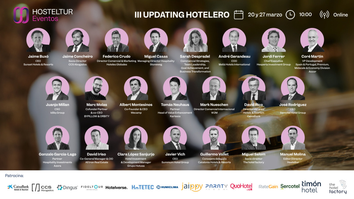 Conoce a todos los participantes del Updating Hotelero 2025 de Hosteltur