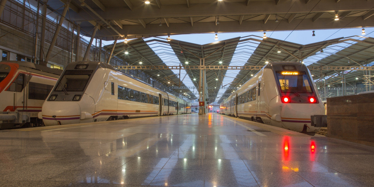 Retrasos en los trenes con origen y destino Málaga por fuertes lluvias 