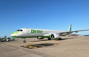 Binter incorpora el nuevo Embraer E195-E2 a su flota