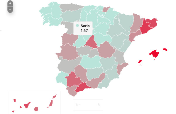 Cada anfitrión de Airbnb gestiona 2,23 viviendas turísticas en España