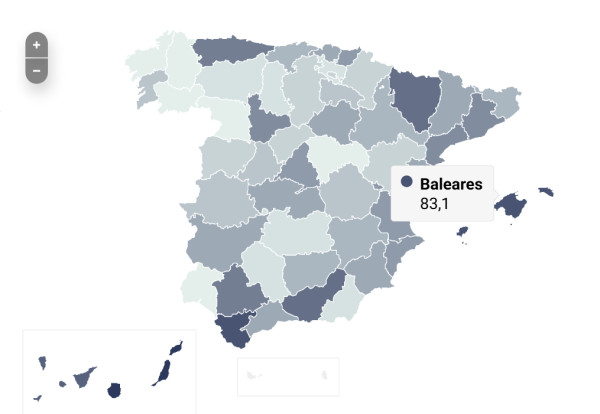 Cuánto cuesta un Airbnb en España: las provincias más caras y baratas