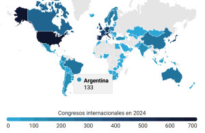 Ranking ICCA de los 100 países líderes en turismo de congresos