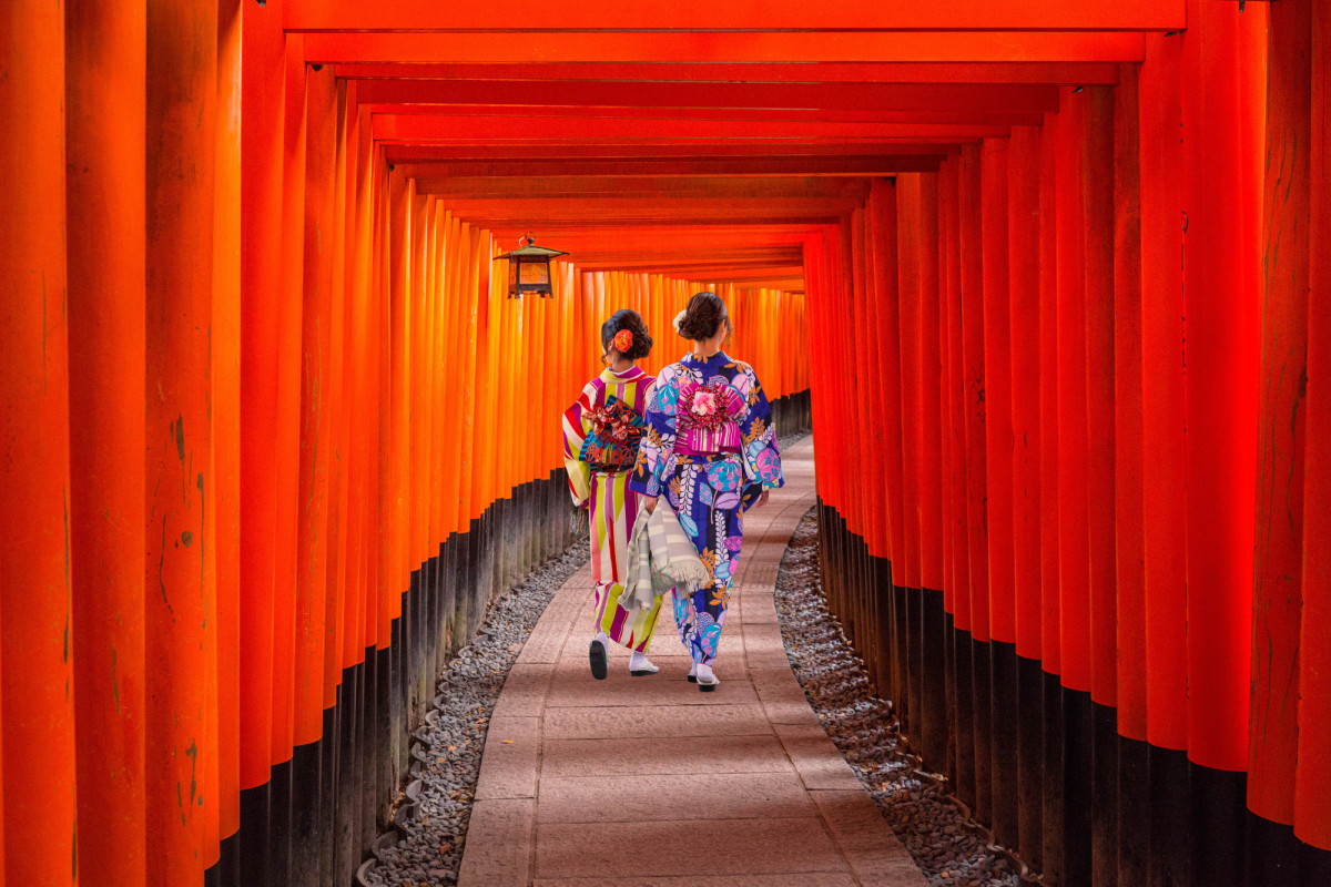 Templo Fushimi Inari Shrine en Kioto 