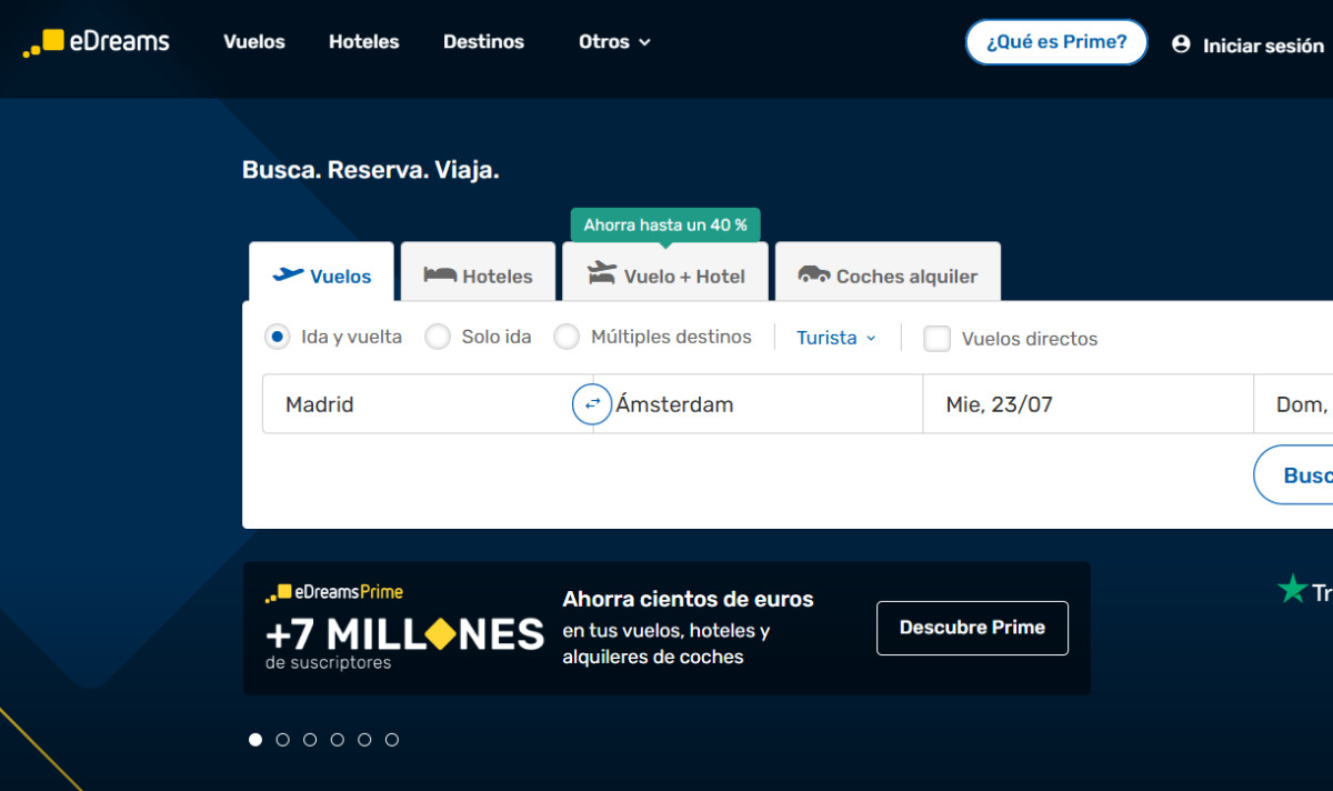 eDreams prueba 3 nuevos mercados para su plan de clientes Prime