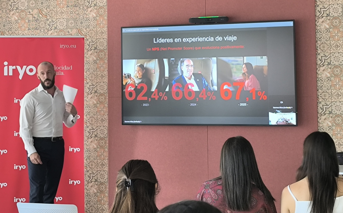 Iryo venderá el producto tren + hotel gracias a un acuerdo con Destinia