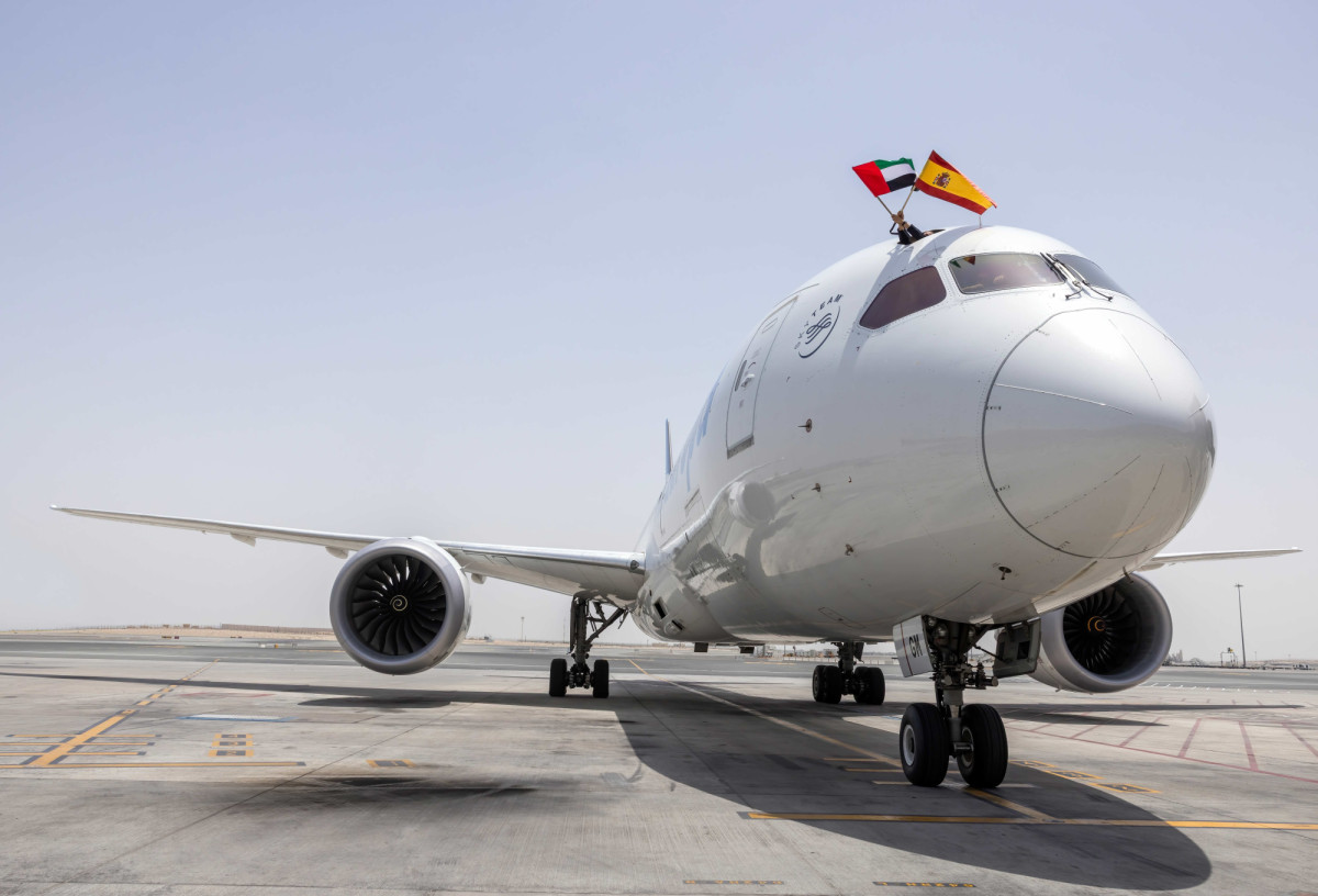 Primer vuelo de Air Europa desde Abu Dhabi a Madrid