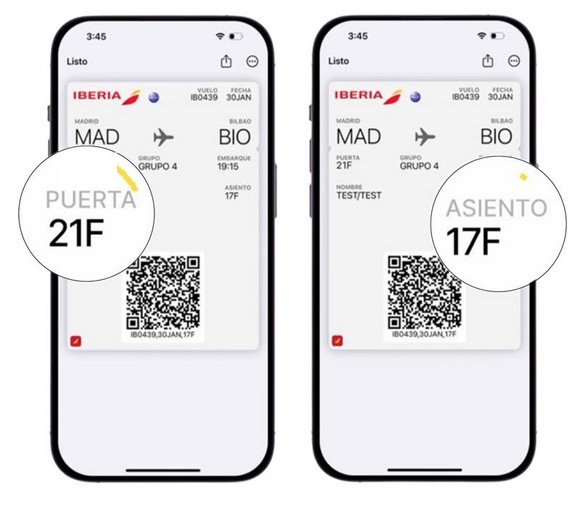 Iberia: así es la nueva tarjeta de embarque que se actualiza en tiempo real