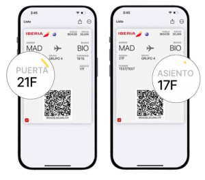 Iberia: así es la nueva tarjeta de embarque que se actualiza en tiempo real