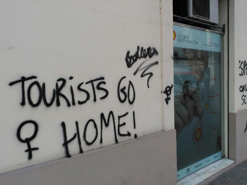 Escalada de la turismofobia: del 'go home