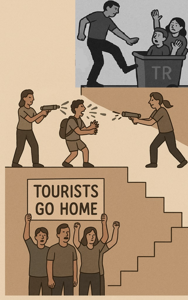 Escalada de la turismofobia: del 'go home