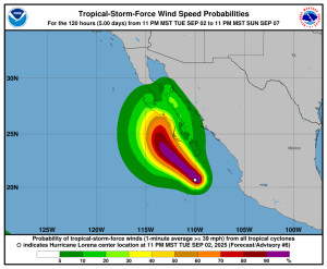 El huracán Lorena amenaza Baja California y pone en alerta a Los Cabos