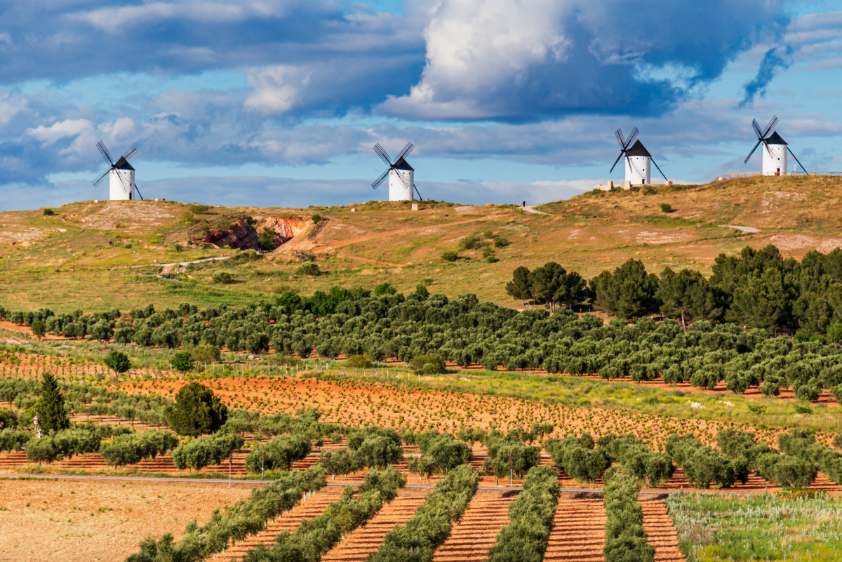 Molinos en Alcázar de San Juan, Ciudad Real (Castilla-La Mancha)