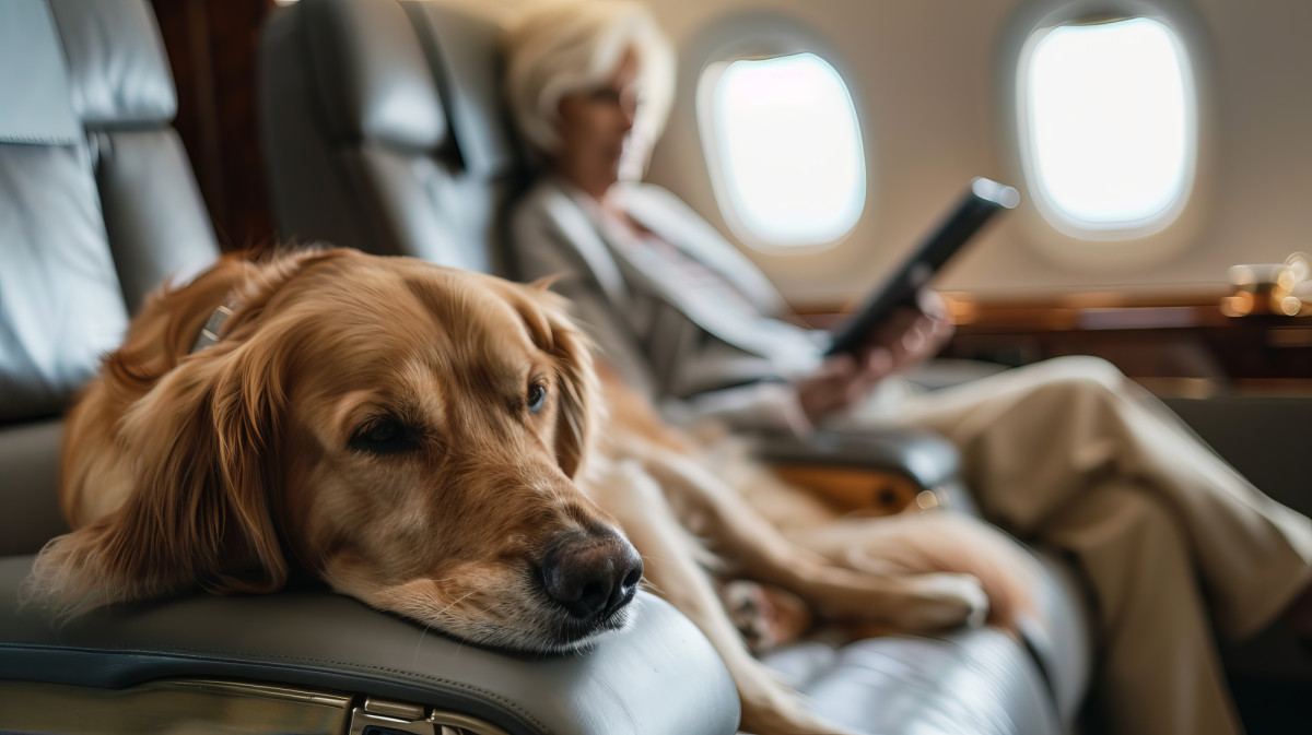 Italia autoriza que perros grandes viajen en cabina en vuelos