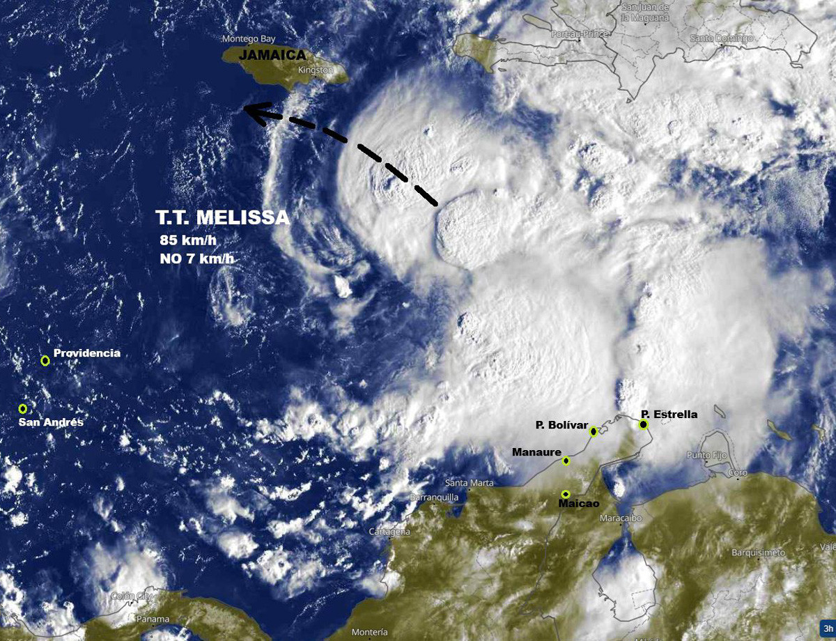 El Caribe, en alerta por Melissa, que el fin de semana se convertirá en huracán