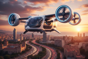 Los aerotaxis están ya más cerca en España: Aena y Enaire hacen pruebas entre Málaga y Granada