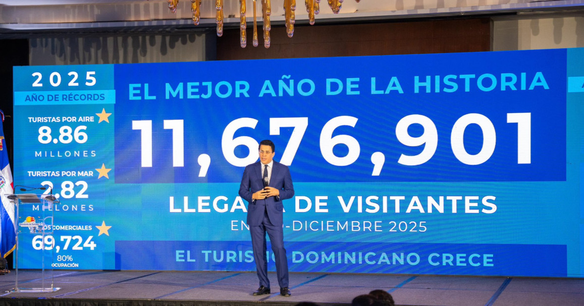 Rep&uacute;blica Dominicana marca un nuevo r&eacute;cord de 11,6 millones de turistas en 2025