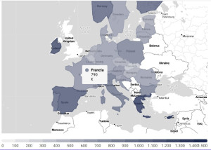 Los turistas de la UE gastan de media 851 euros en sus viajes dentro de la Unión