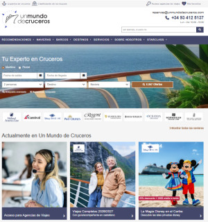 Un Mundo de Cruceros lanza su nuevo motor de reservas integral para agencias con cruceros, vuelos, traslados y hotel