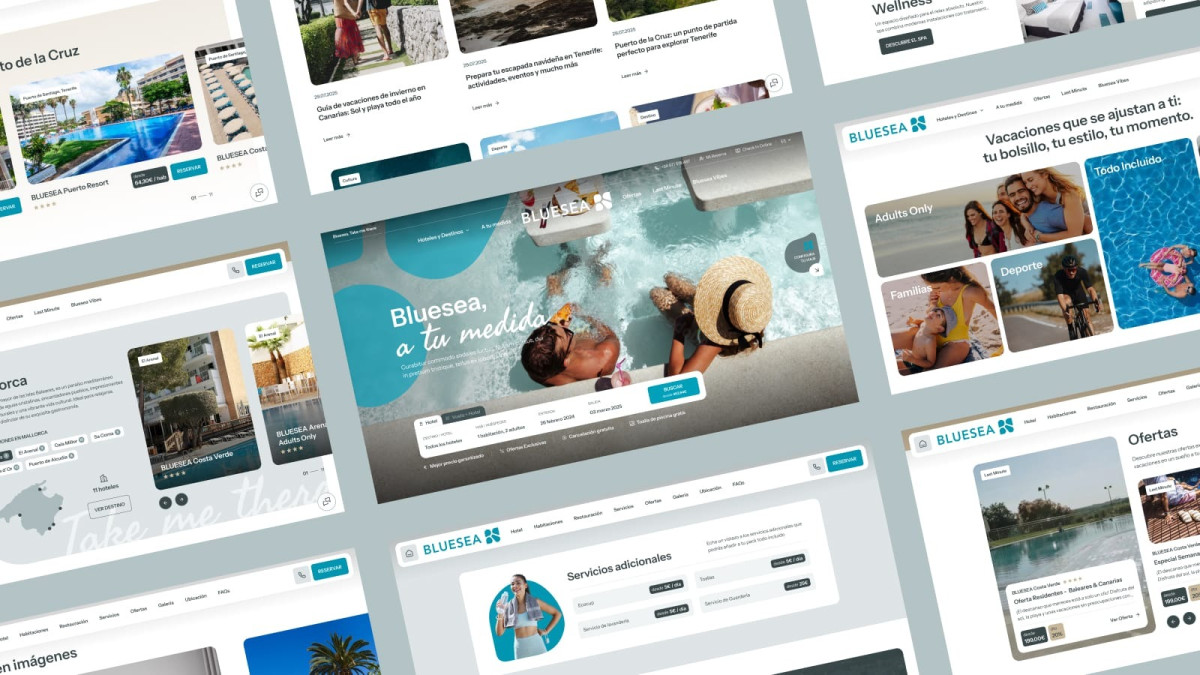 Bluesea Hotels refuerza su apuesta por la venta directa con una nueva web y evoluci&oacute;n de su imagen corporativa 