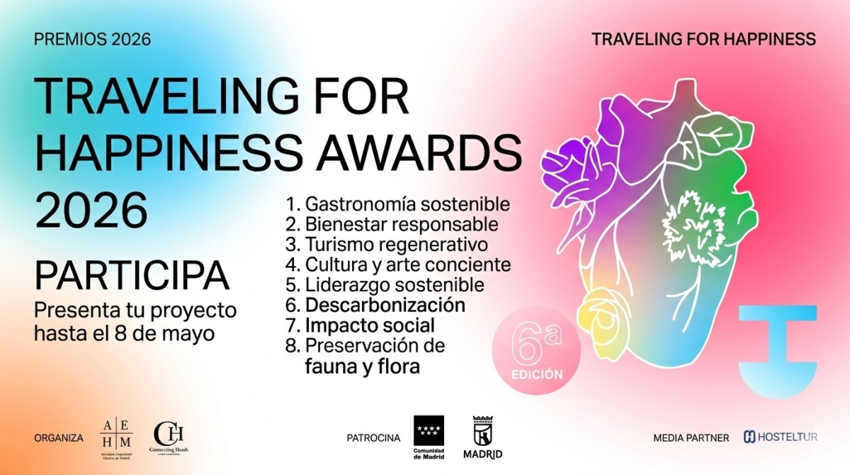 Novedades en la sexta edici&oacute;n de los Traveling for Happiness Awards de AEHM