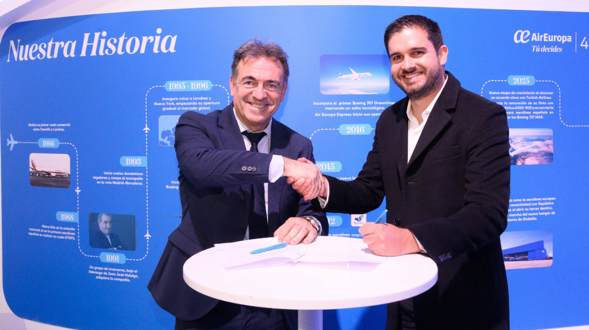 Air Europa retoma la operativa en Chile mediante un c&oacute;digo compartido con SKY Airline