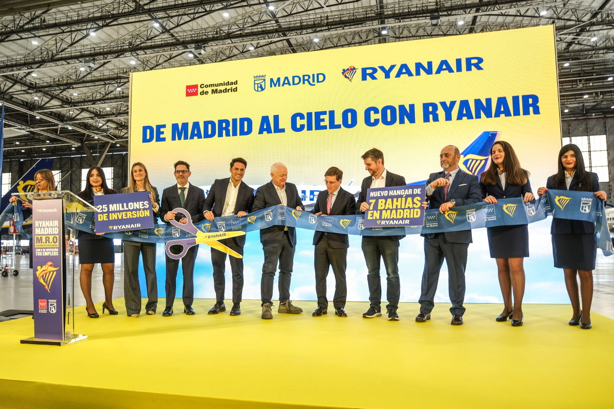 Ryanair refuerza su apuesta por Madrid e invierte 25 M &euro; en un centro de mantenimiento