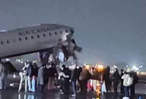 Un accidente en pista en el aeropuerto LaGuardia de Nueva York deja varios heridos