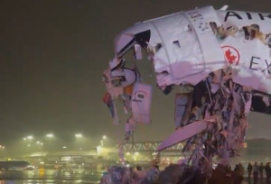 Recuperan la caja negra del avión de Air Canadá siniestrado en Nueva York