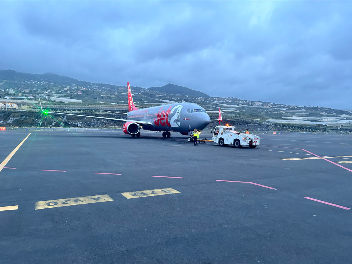 Jet2 se estrena en el aeropuerto de La Palma con un primer vuelo desde Manchester