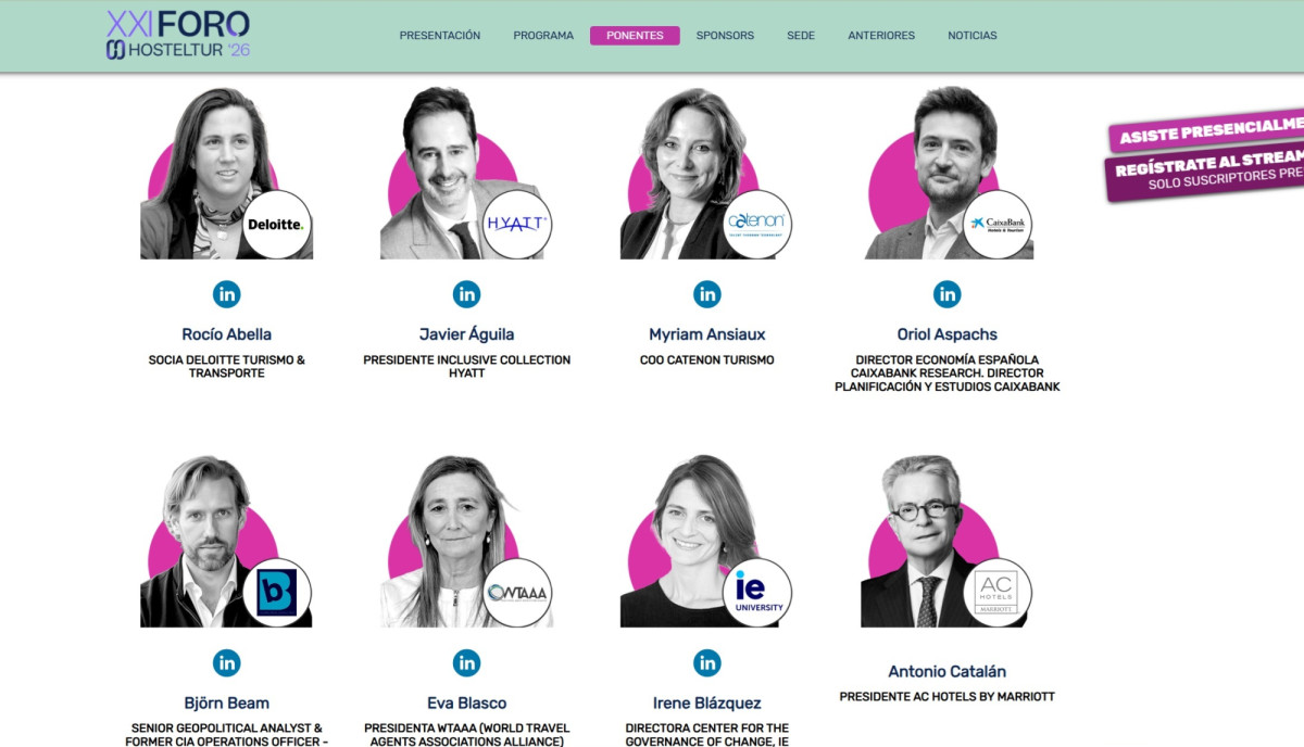 Foro Hosteltur 2026: el viernes 8 de mayo en el Meli&aacute; Castilla de Madrid