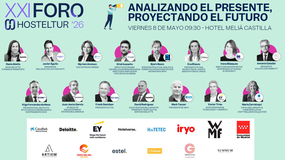 Foro Hosteltur 2026: Fecha, lema y l&iacute;deres confirmados para el evento en Madrid
