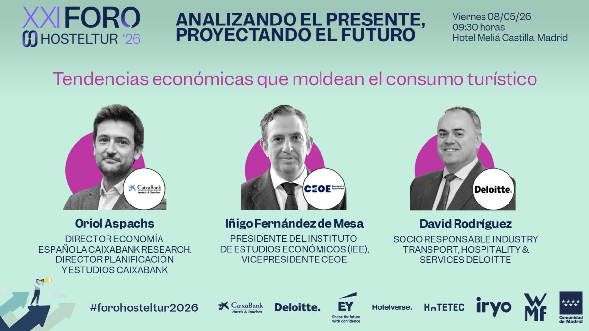 Viajar en tiempos de cambio: las fuerzas econ&oacute;micas que transforman el turismo en el Foro Hosteltur