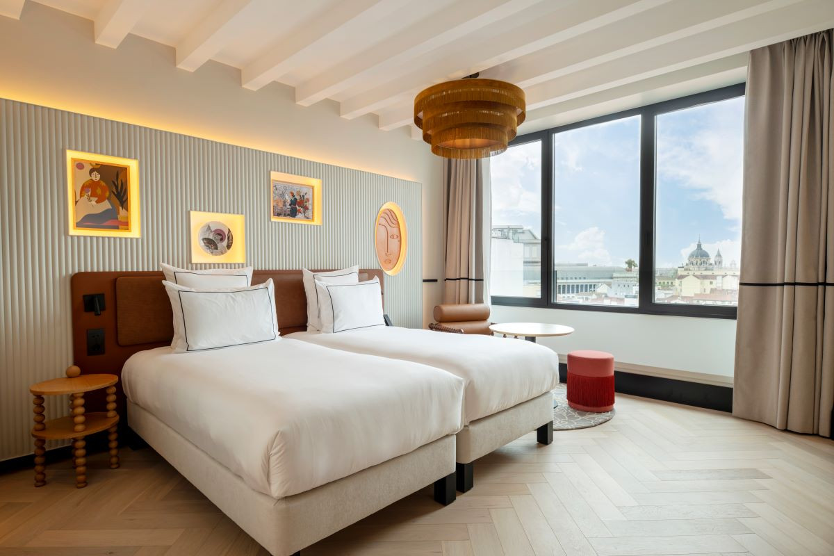 El hotel que transforma en Madrid un edificio de Telef&oacute;nica en un hub social lifestyle