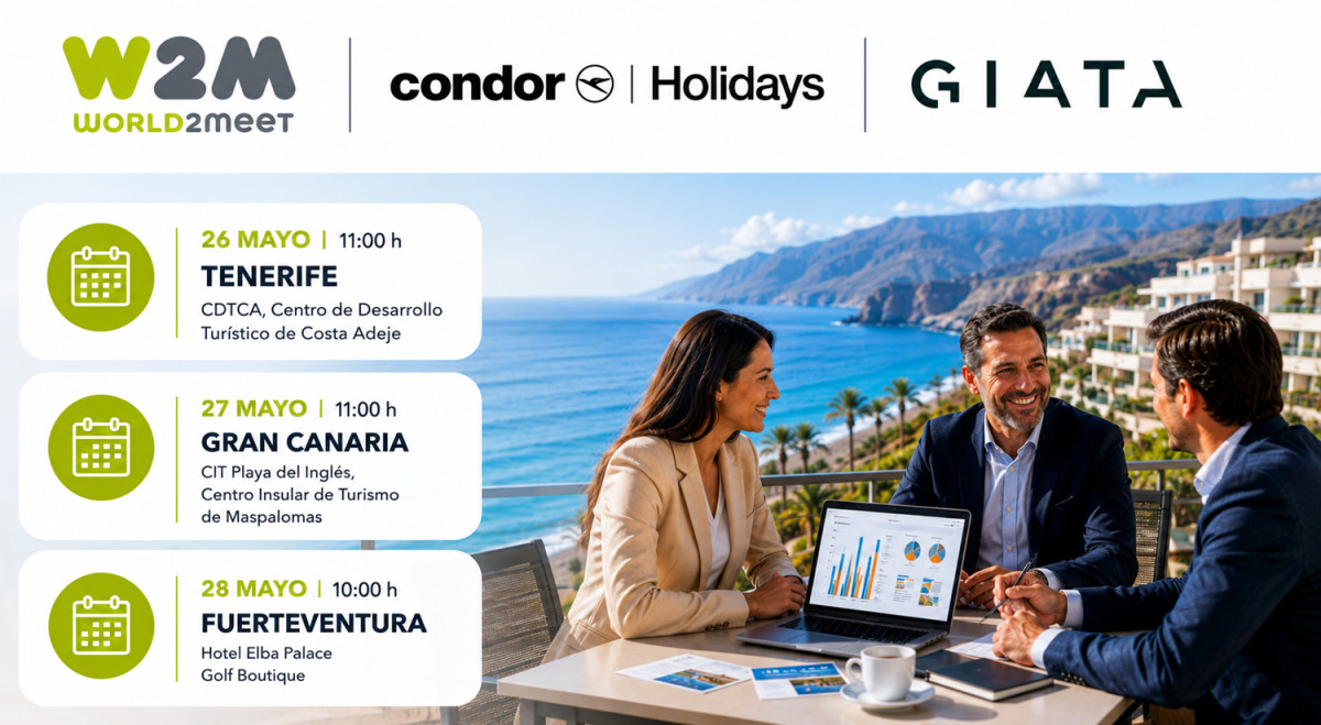 W2M y Condor Holidays comparten estrategias con los hoteleros canarios para impulsar las reservas en Alemania en 2026