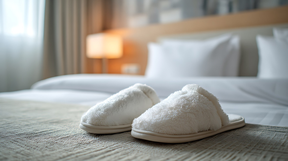 Zapatillas de cortes&iacute;a en hoteles impacto ambiental y normativa UE