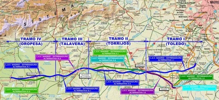 AVE Madrid-Extremadura: impulso a la l&iacute;nea con una conexi&oacute;n transitoria cerca de Toledo