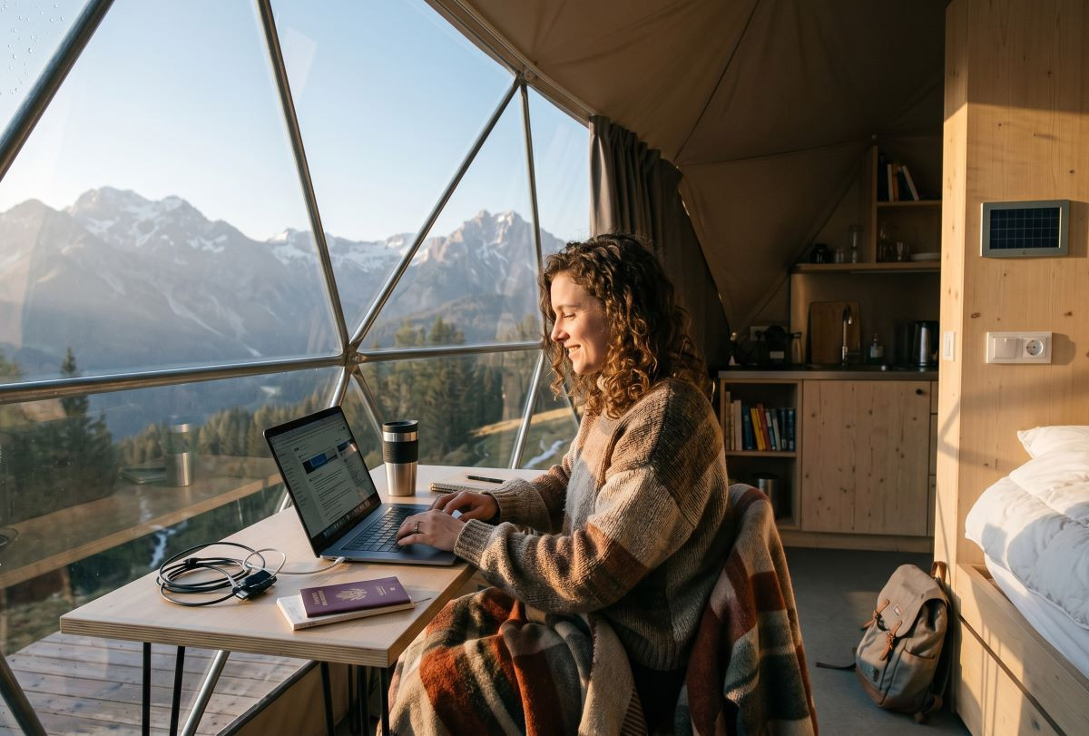 Ni hotel ni oficina: el camping entra en el trabajo en remoto