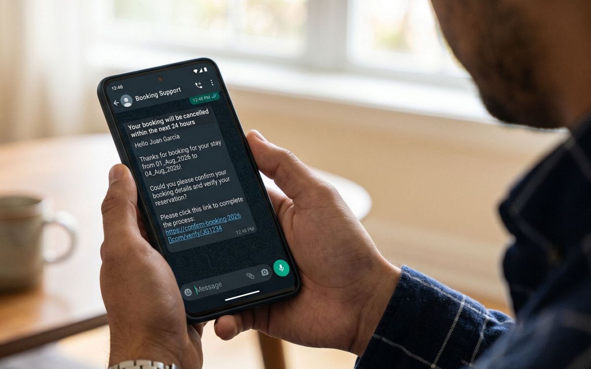 Ciberestafas turismo verano 2026: Webs falsas de Booking y Airbnb